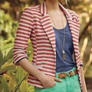 Anthropologie Cartonnier Striped Terry Blazer